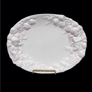 Dalton Int. Limited-Festive Angels Hand Crafted Platter Ceramic Platter